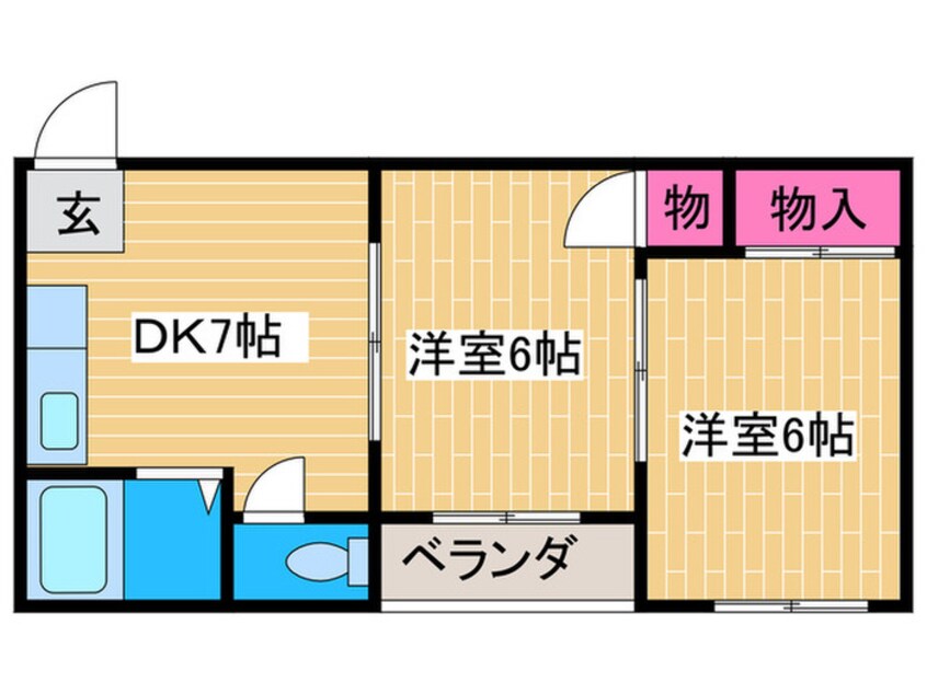 間取図 ハピネス加美