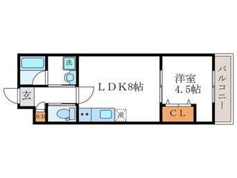 間取図 リアン桂ウエスト