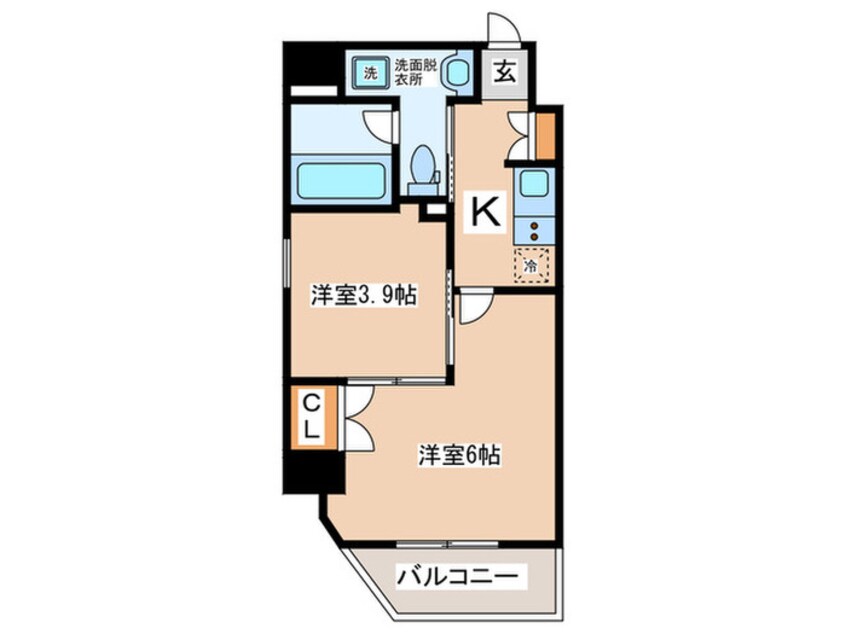 間取図 メゾニティ・クイーン阿波座