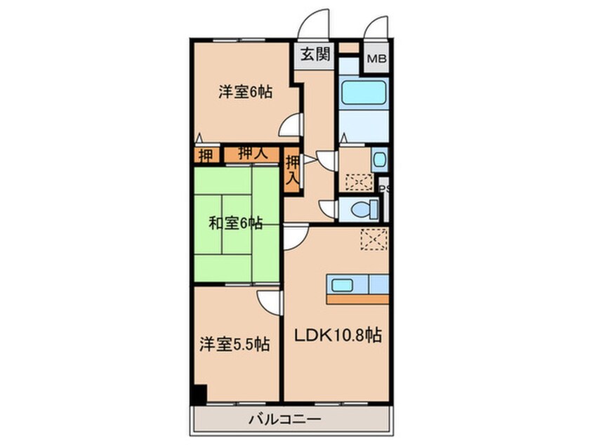 間取図 ラポ－ト小林