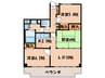 ラポ－ト小林 3LDKの間取り