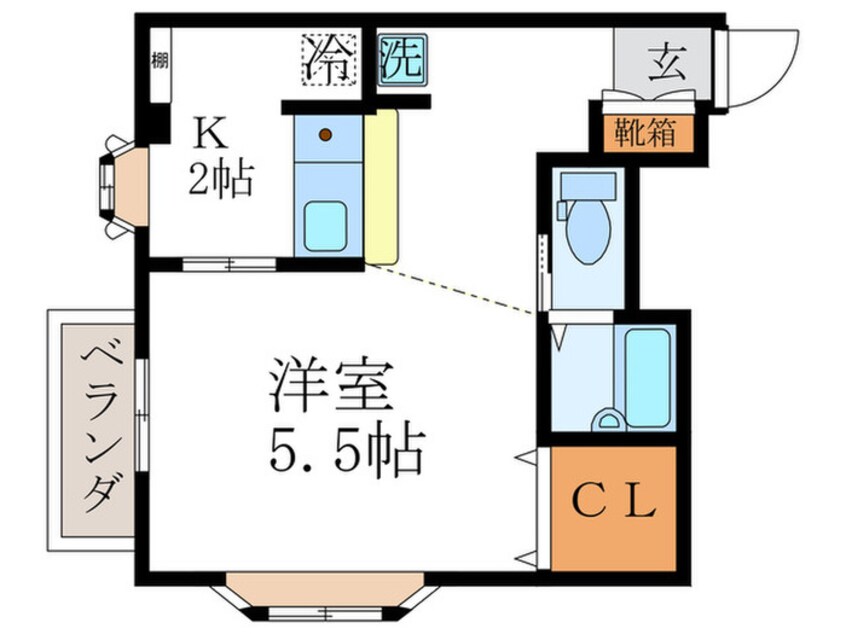 間取図 サンシャイン烏丸鞍馬口