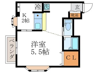 間取図 サンシャイン烏丸鞍馬口