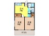シティハイム亀島 2DKの間取り