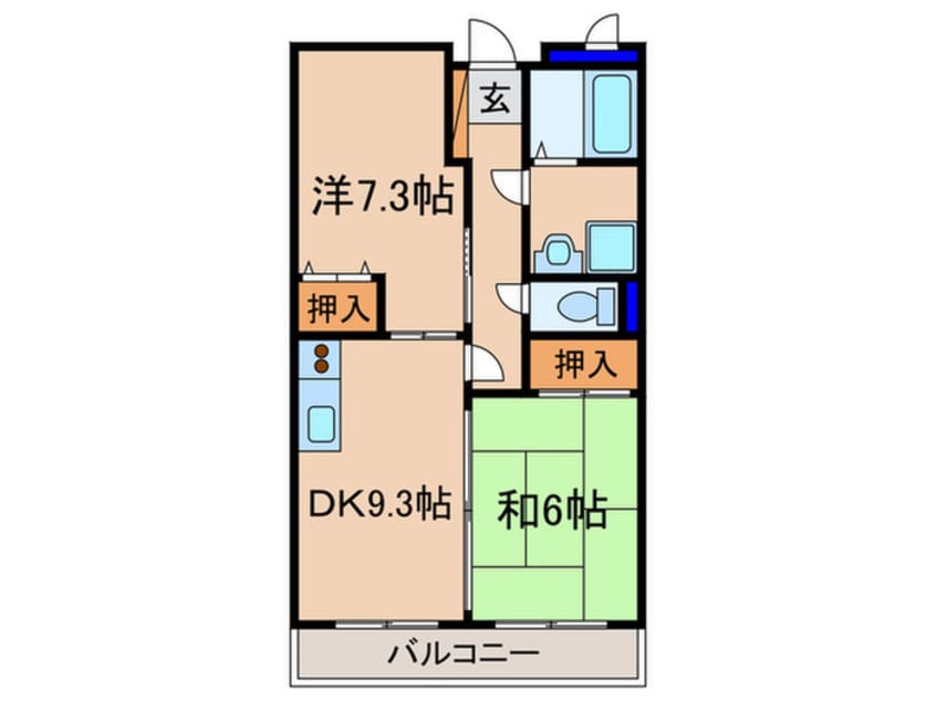 間取図 ラポ－ト安井