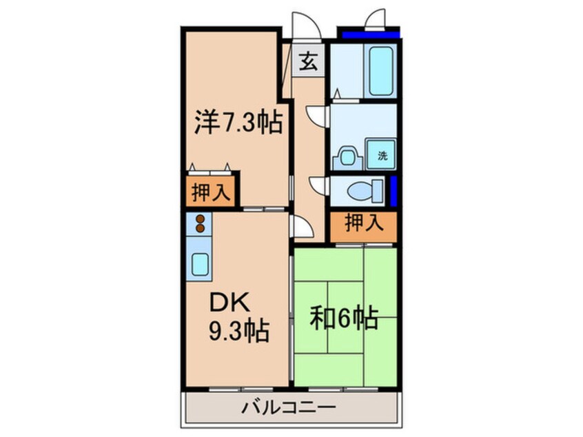 間取図 ラポ－ト安井