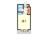 ケーイーマンション西宮 1Rの間取り
