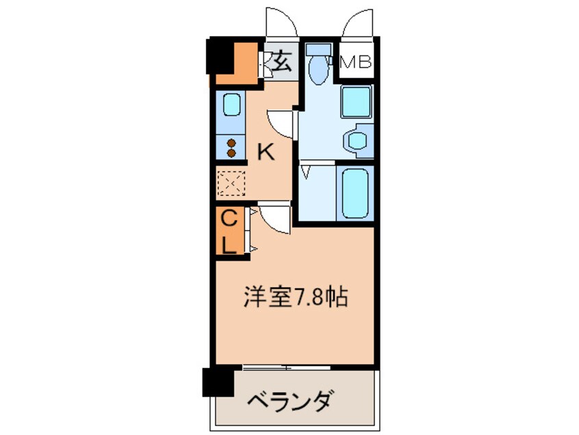 間取図 レジュ－ルアッシュ尼崎駅前