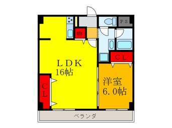 間取図 ＳＩハイツ大阪Ⅱ