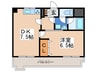 ＳＩハイツ大阪Ⅱ 1DKの間取り