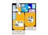 レグルス深井 1LDKの間取り