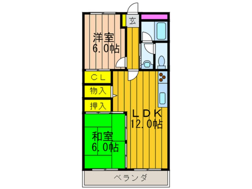 間取図 Ｐｒａｉｒｉｅくずは