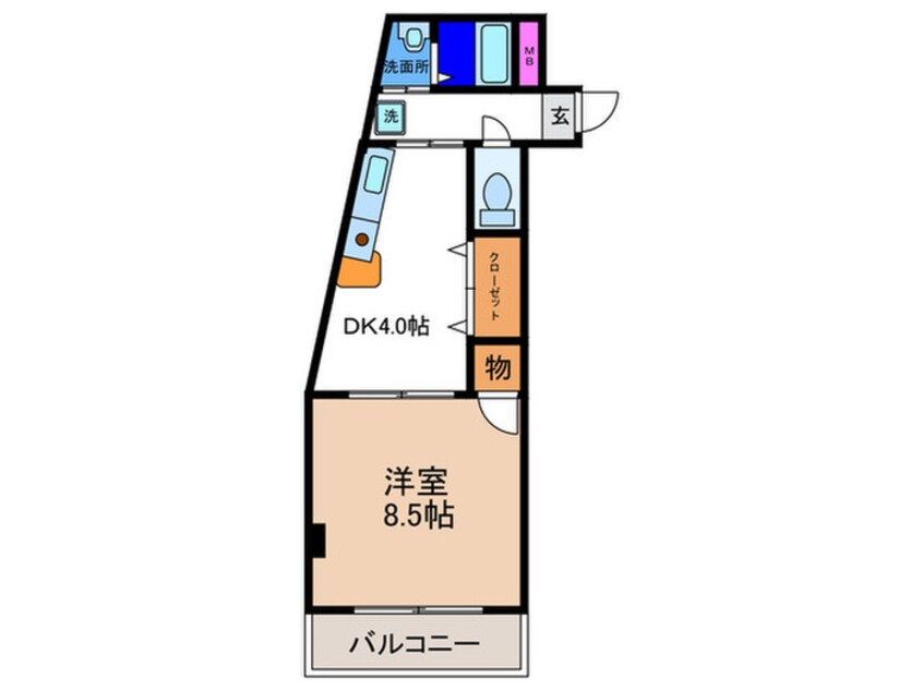 間取図 フロ－ラ・ムラタ・ハイツ