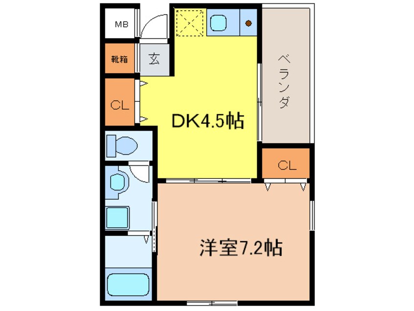 間取図 プレステ－ジ