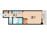 和上ハイツ 1Kの間取り