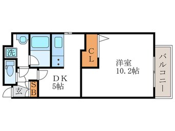 間取図 ピースフル桂