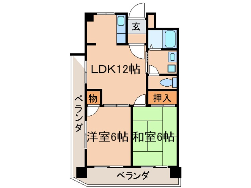 間取図 プランドールむつみ