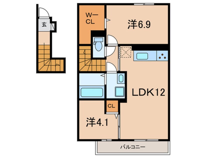間取図 リコルド住吉