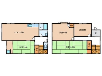 間取図 神戸市垂水区名谷町・貸家