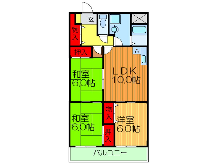 間取図 サンアミニティ南