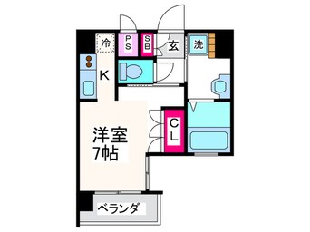 間取図 エイペックス南堀江(405)