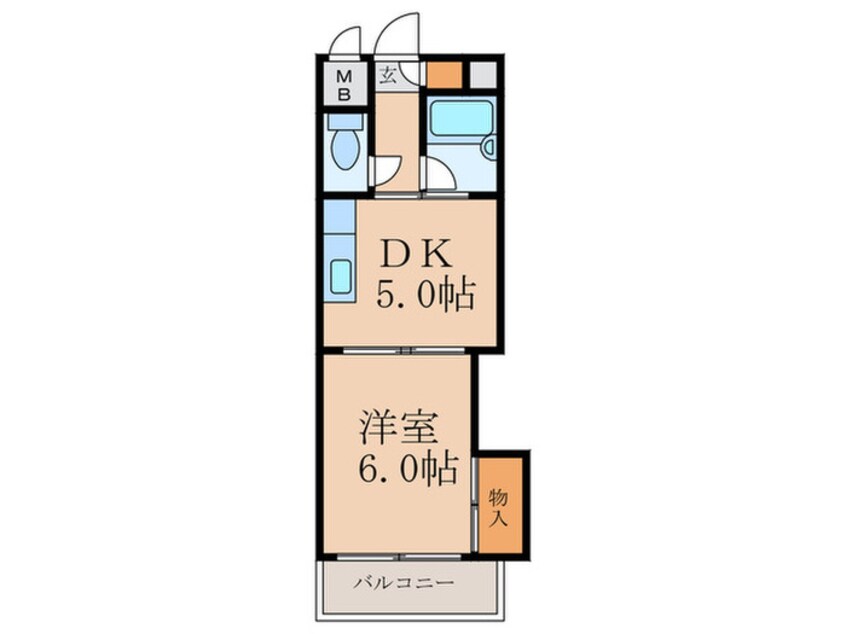 間取図 上新庄ｸﾞﾗﾝﾄﾞﾊｲﾂ北