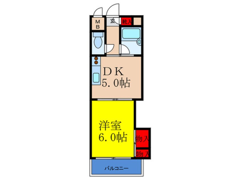 間取図 上新庄ｸﾞﾗﾝﾄﾞﾊｲﾂ北