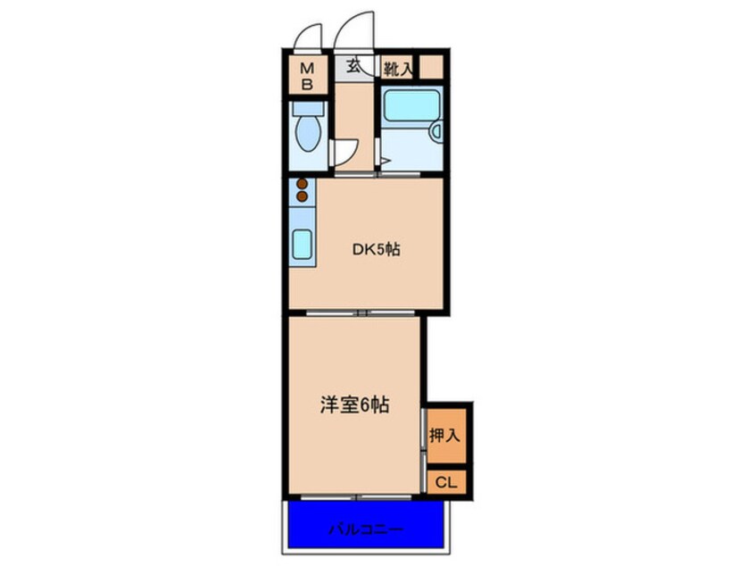 間取図 上新庄ｸﾞﾗﾝﾄﾞﾊｲﾂ北