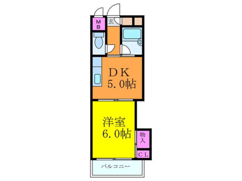 間取図 上新庄ｸﾞﾗﾝﾄﾞﾊｲﾂ北