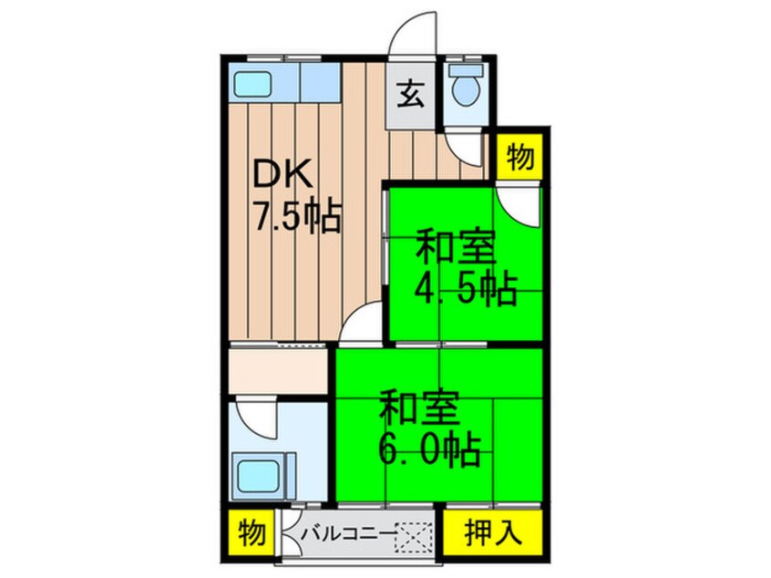 間取図 栗ヶ谷マンション