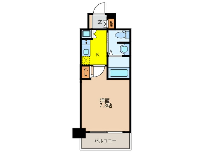 間取図 エヴァステージ梅田WEST（1003）