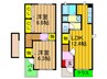 ラフィネ六番館 2LDKの間取り