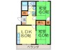 フナトマンション 2LDKの間取り