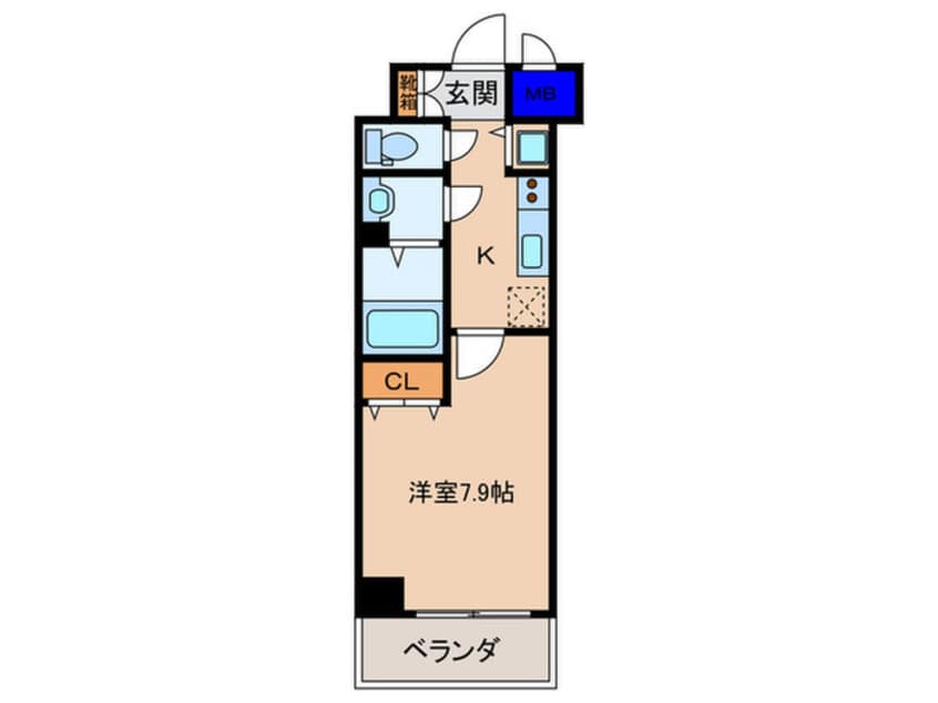 間取図 アスヴェル京都東寺前(509)