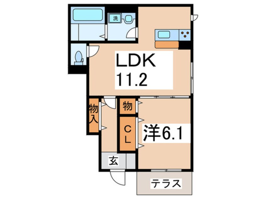 間取図 Ds フォレストⅡ