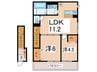 Ds フォレストⅡ 2LDKの間取り