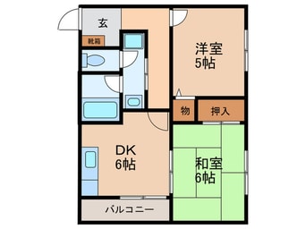 間取図 プレア－ル八尾本町