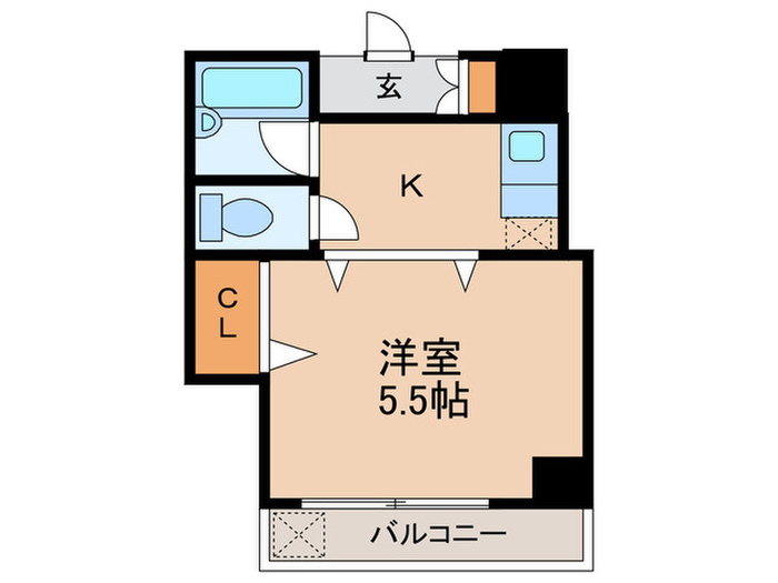 プレア－ル八尾本町 1Kの間取り