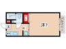 コテージPOLO 1Kの間取り