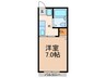 北岡ハイツ 1Kの間取り
