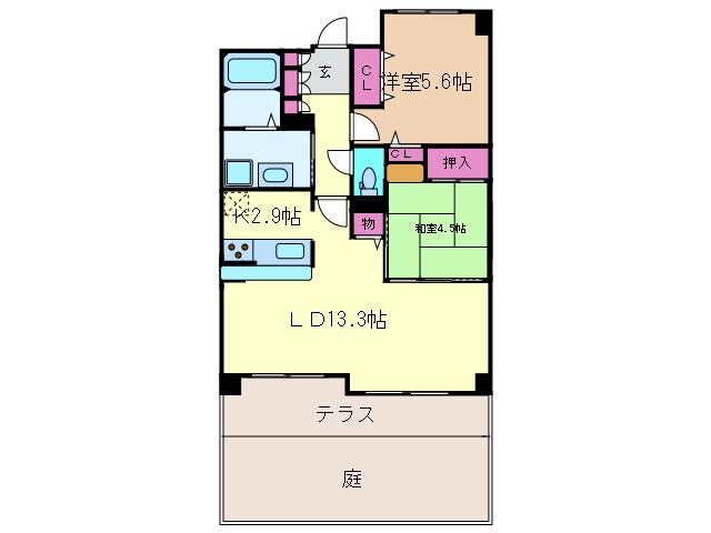 間取り図 エクシ－ド平野