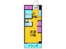 常盤ビル 1Rの間取り