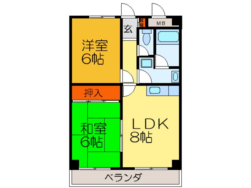 間取図 オルゴグラード長田