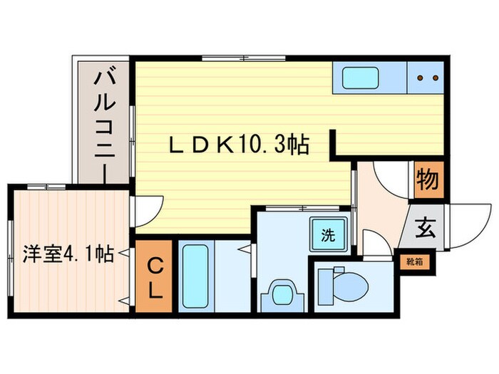 間取り図 カサベルデ桂川