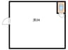 シティハイツ総持寺１号館 1Rの間取り