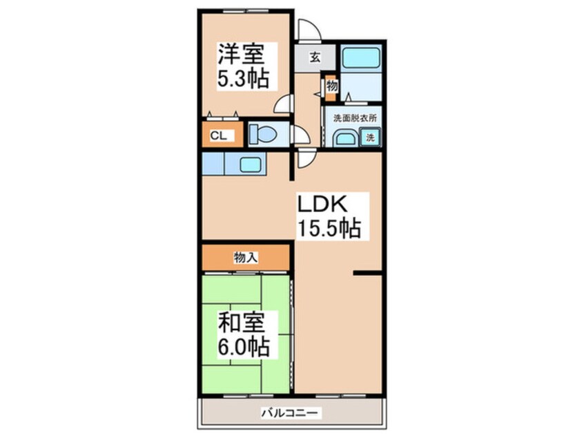 間取図 エバーグリーン中小路