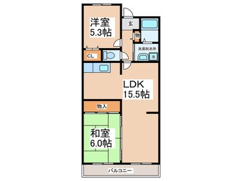 間取図 エバーグリーン中小路