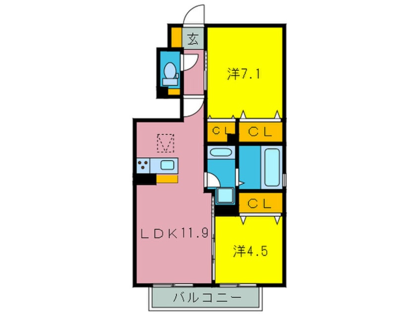 間取図 セジュール和の郷Ａ棟