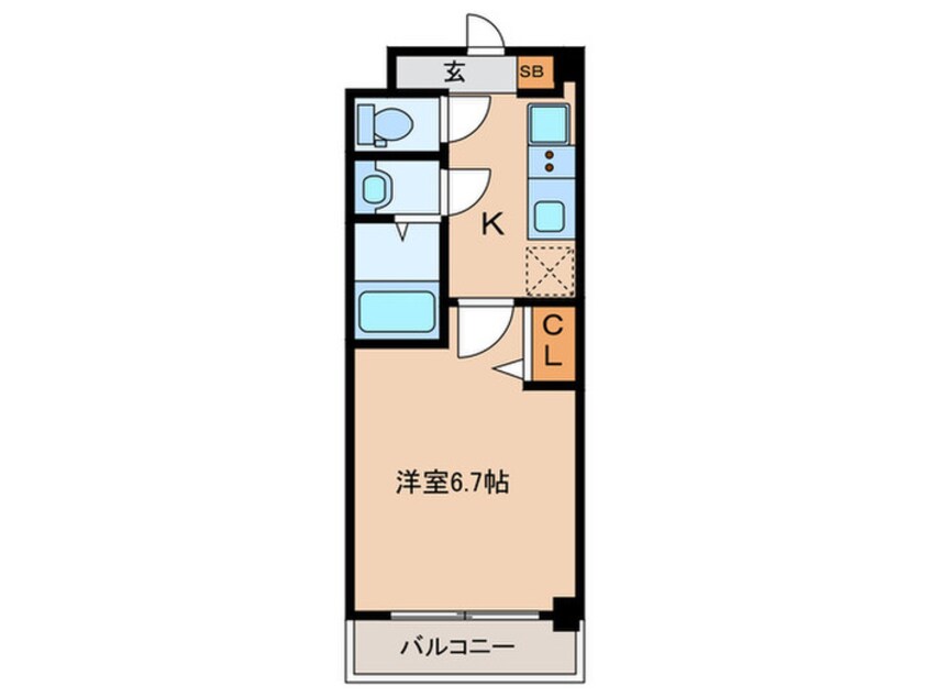 間取図 アドバンス神戸レイソレ