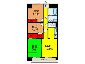間取図 パークサイド守口